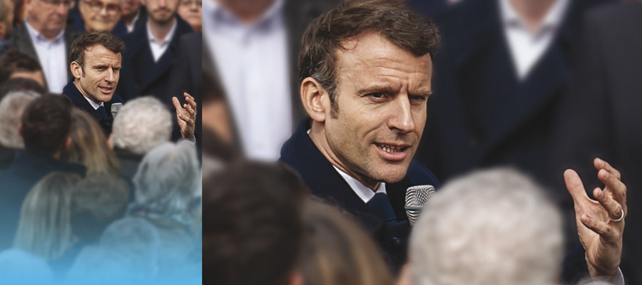 Le portrait photo d'Emmanuel Macron pour le second tour