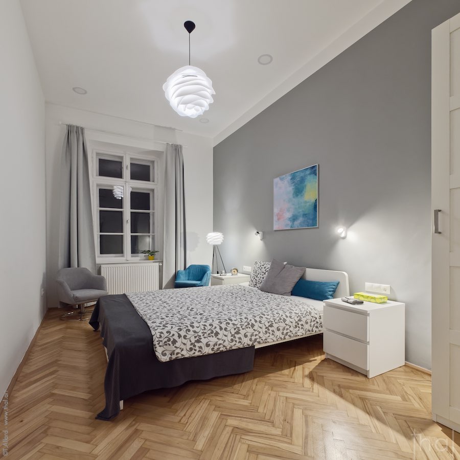 Photographie gratuite d’une chambre dans une location Airbnb à Paris