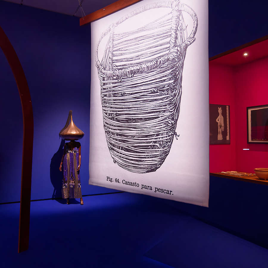 Assemblage of works by Grace Ndiritu – The Blue Room, 2024