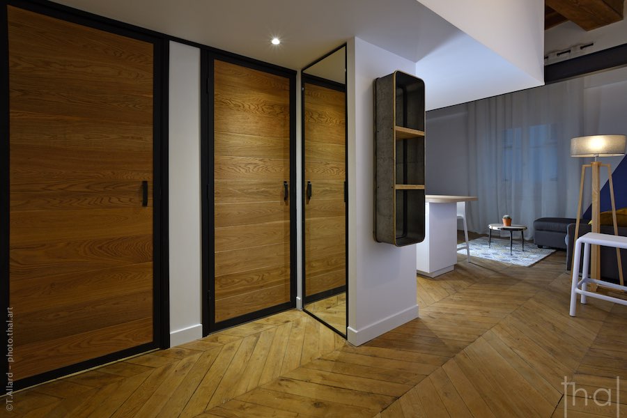 Photographie immobilière entrée d’un studio Bellecour