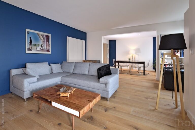 Photographie immobilière de salon salle à manger à la Croix-Rousse