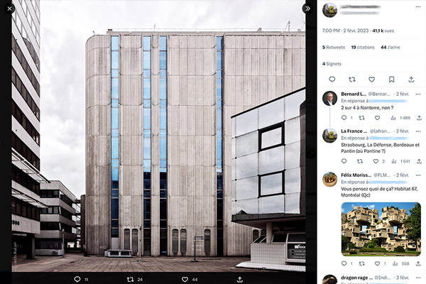 image of a telephone exchange stolen and reused by an influencer on Twitter